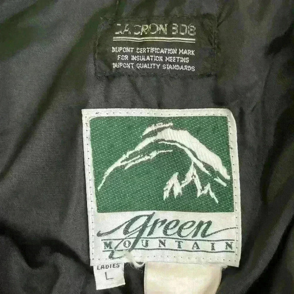 Vintage 80’s Green Mountain Color Block Ski Jacket Women’s L Neon Rave Coat - Picture 7 of 10